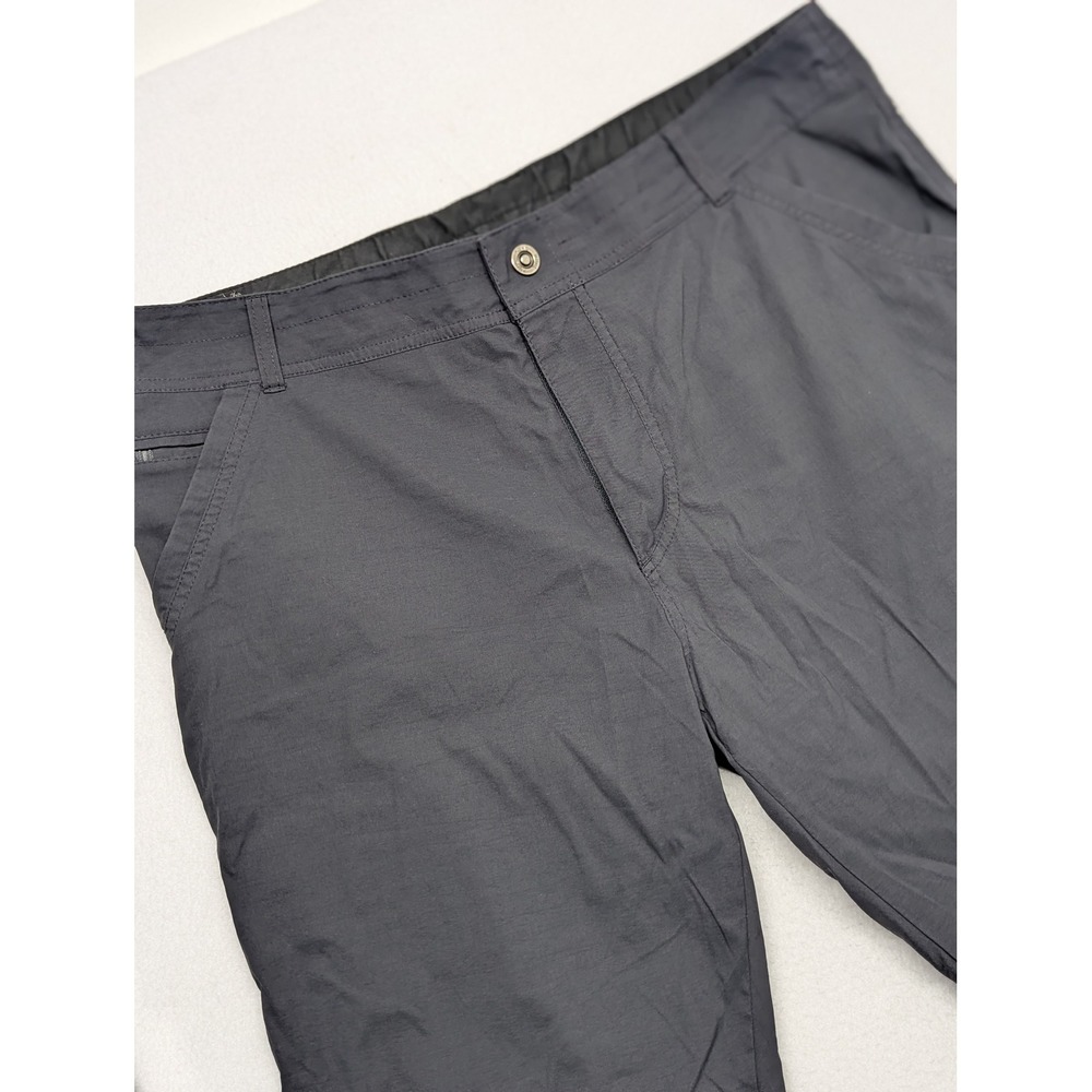 Kuhl Mens Charcoal Gray Outdoor Hiking Travel Pants Articulated Knee sz 38x30